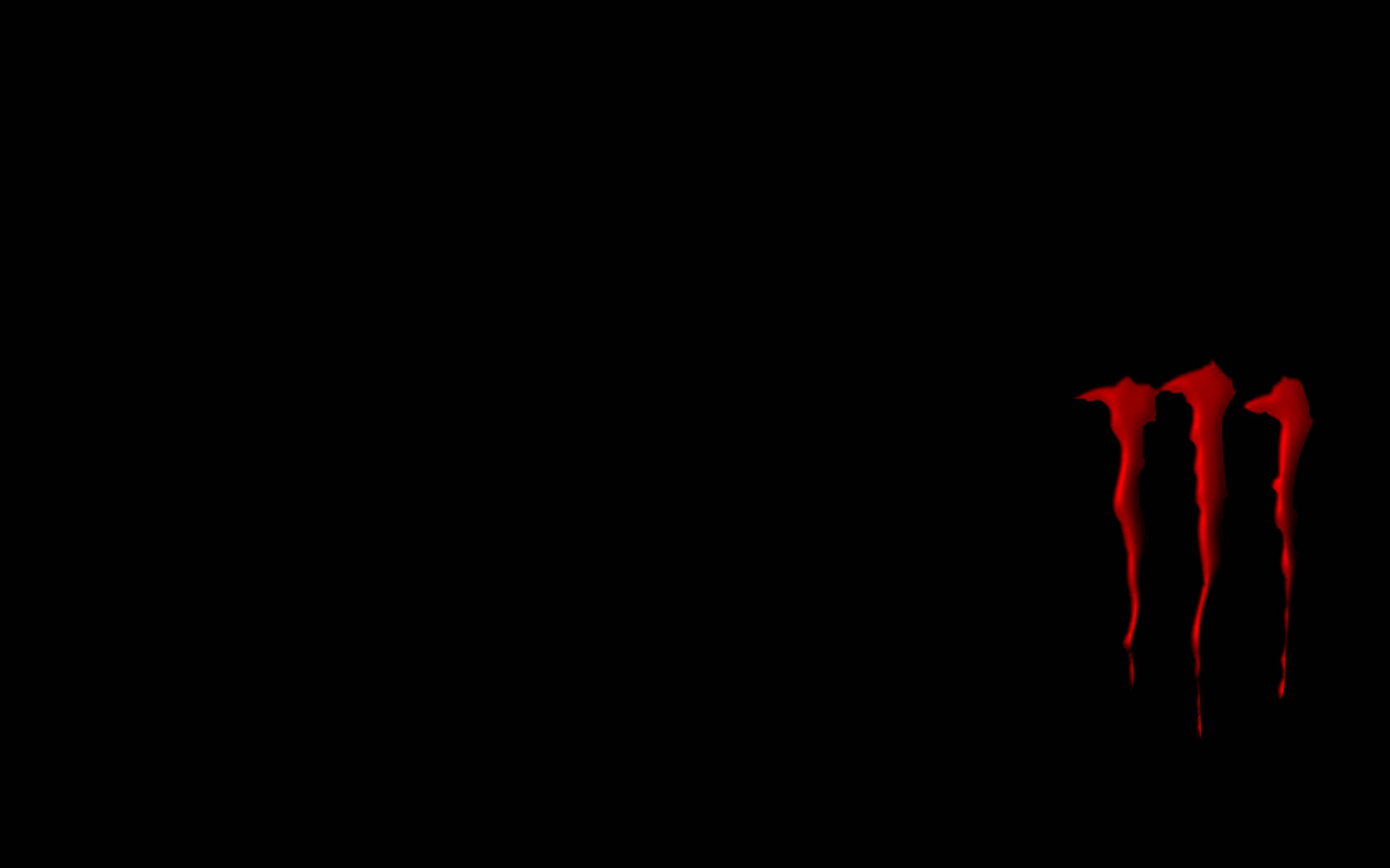 Black Drippy Monster Blood Wallpaper