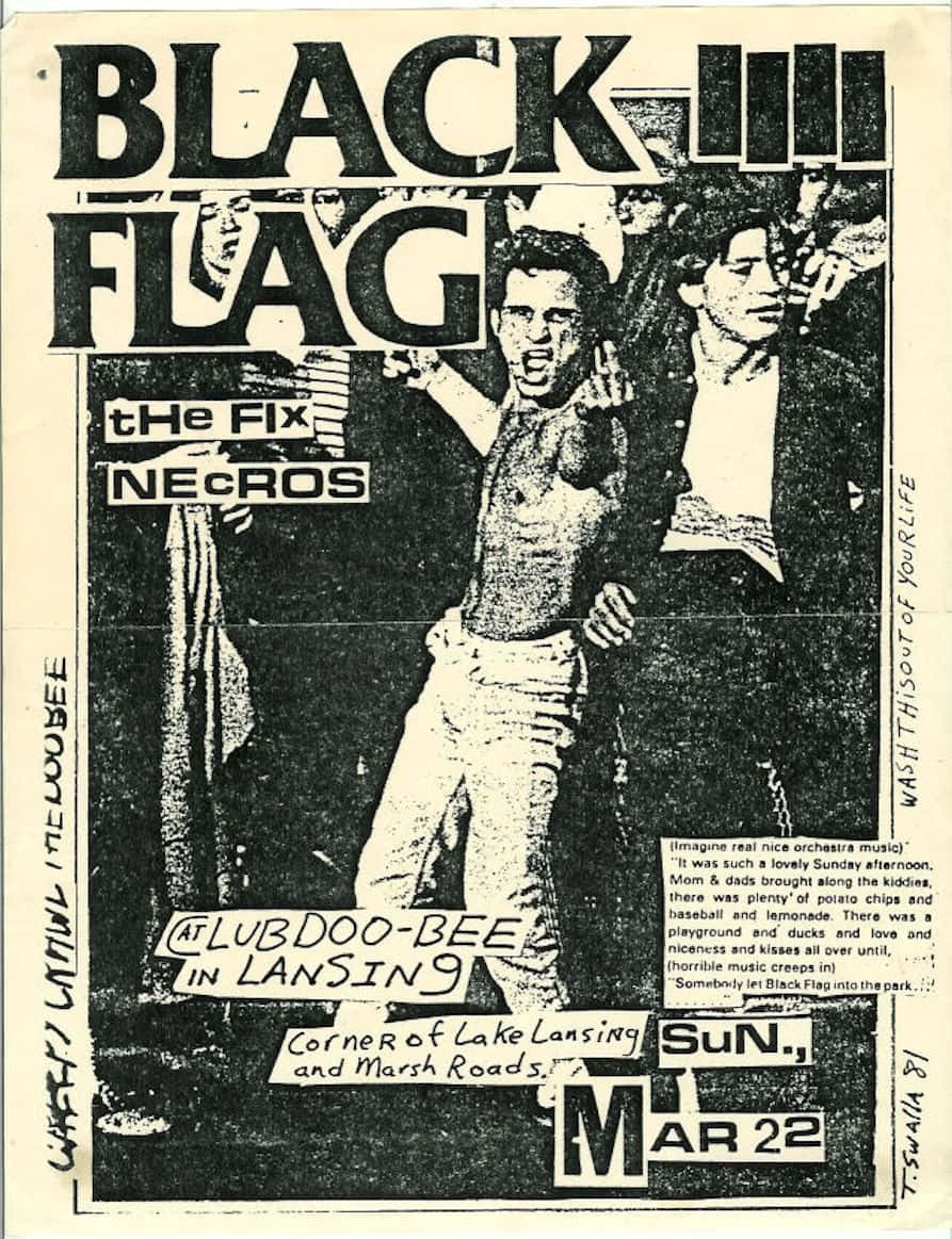 Black Flag - Legendary Punk Rock Band Wallpaper