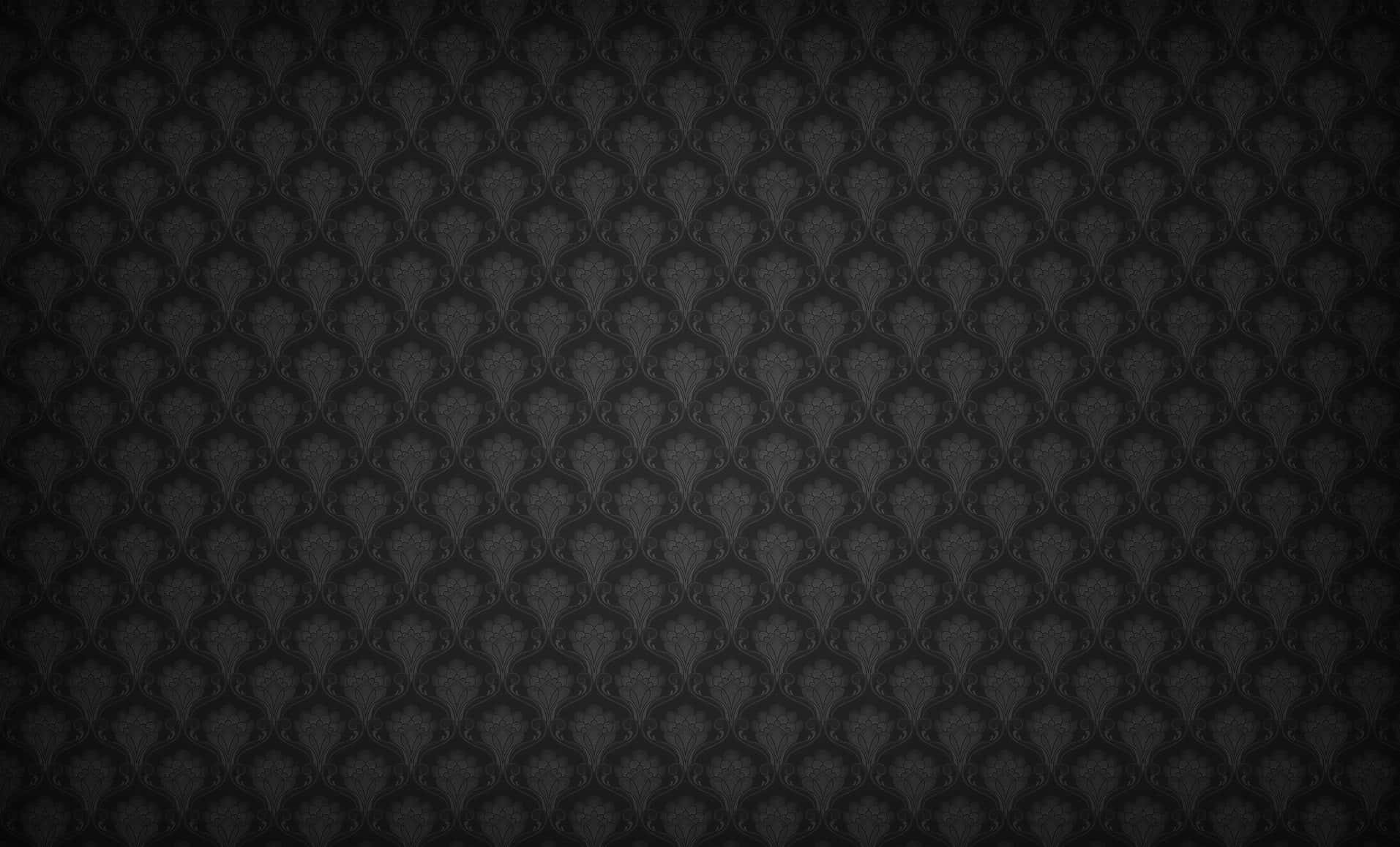 Black Floral Pattern Background Wallpaper