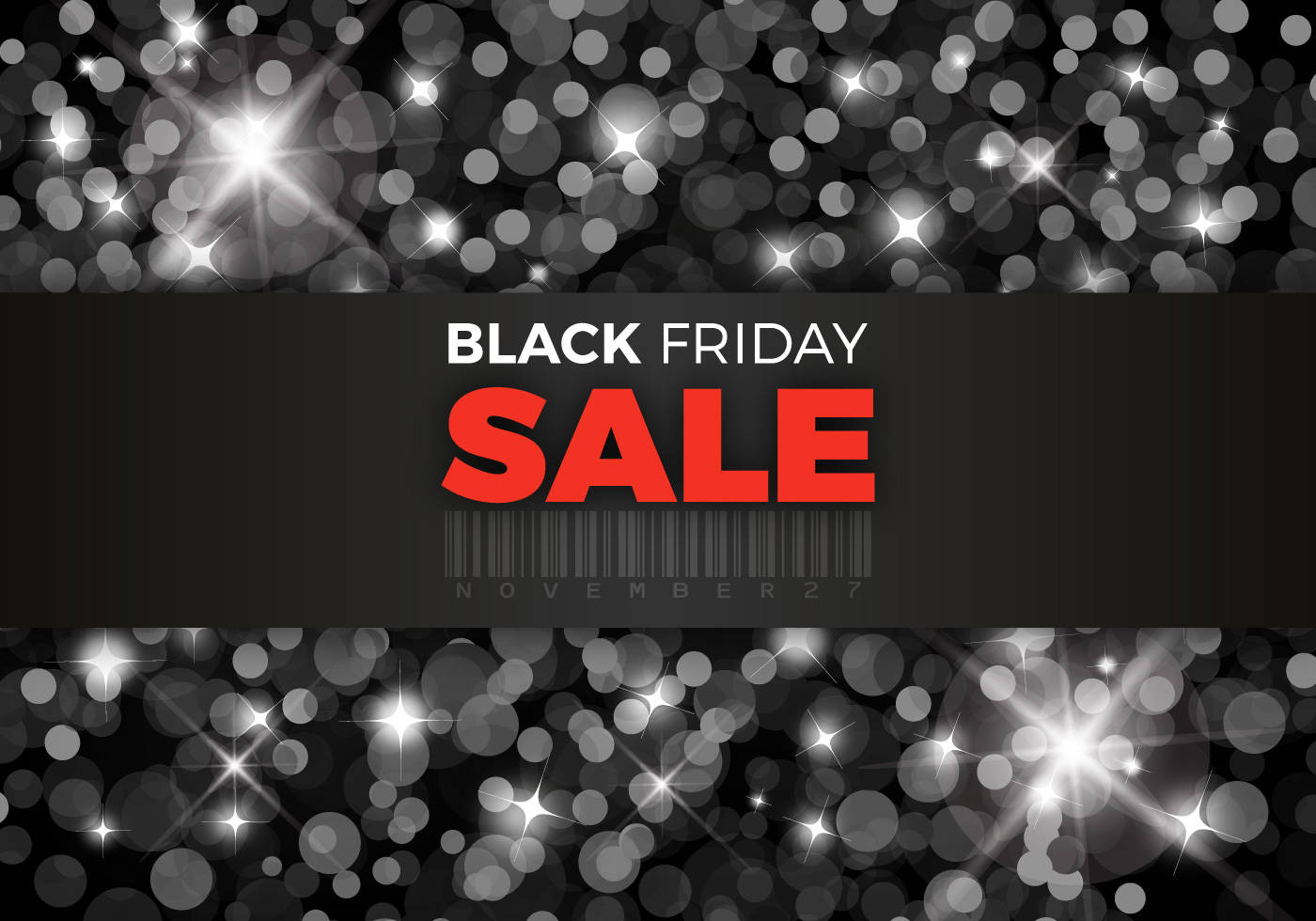 Black Friday Sparkling Graphic Wallpaper