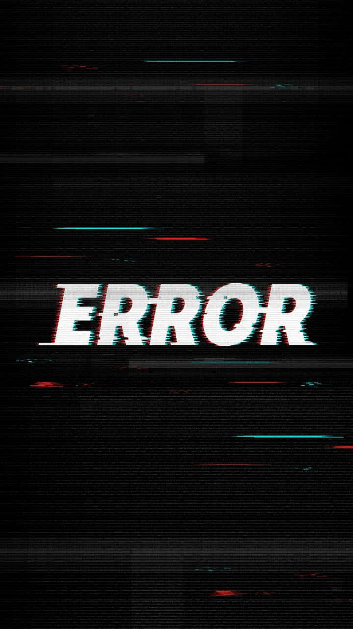 Black Glitch Error Wallpaper