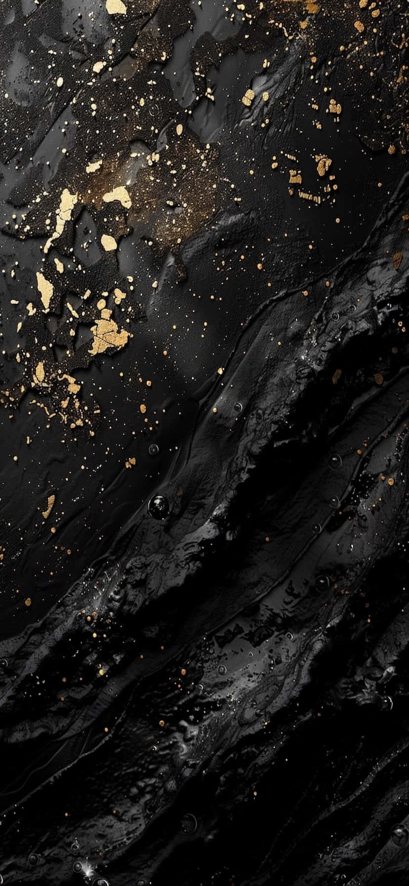 Black Gold Marble Texturei Phone Wallpaper Wallpaper