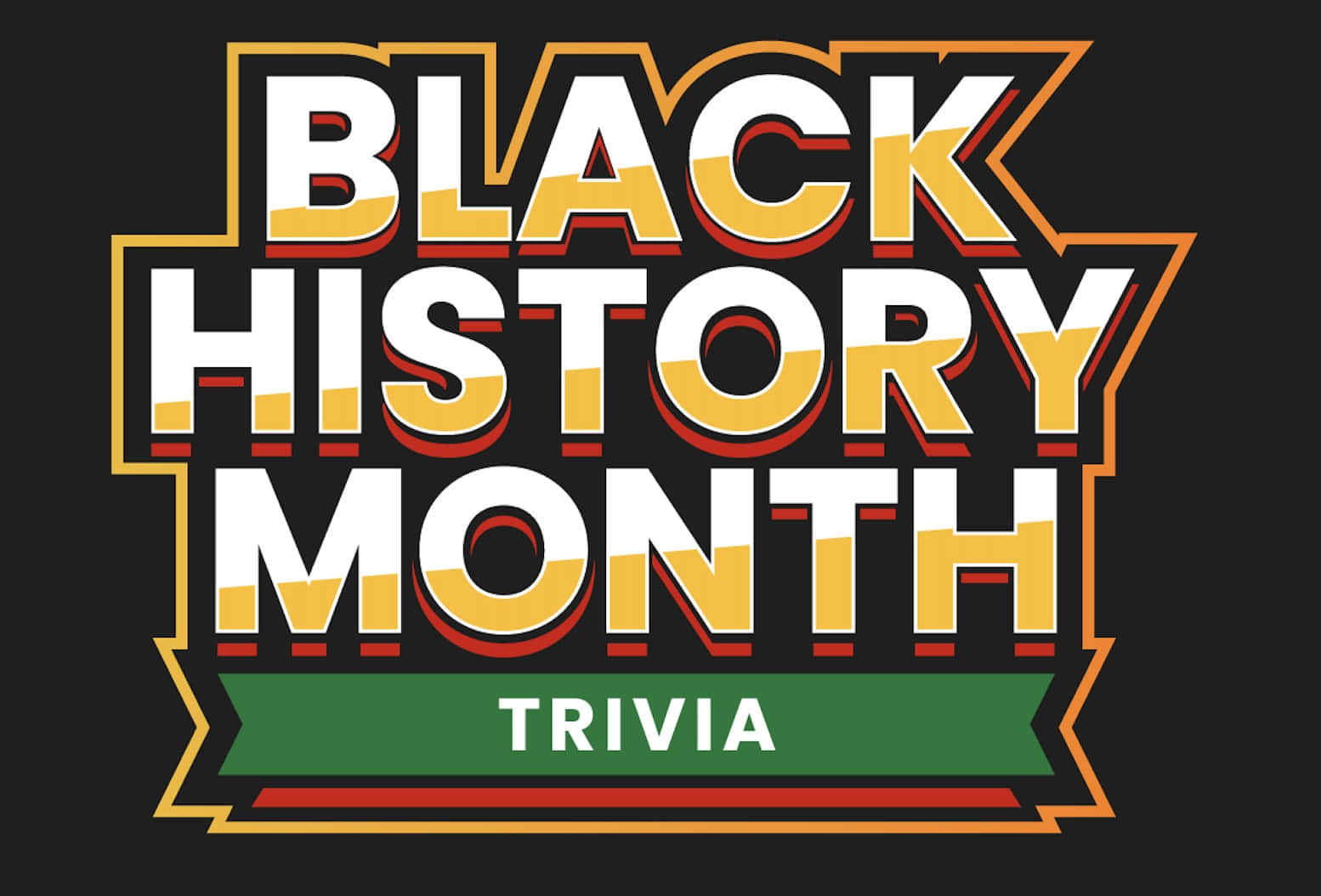 Black History Month Trivia Graphic Wallpaper