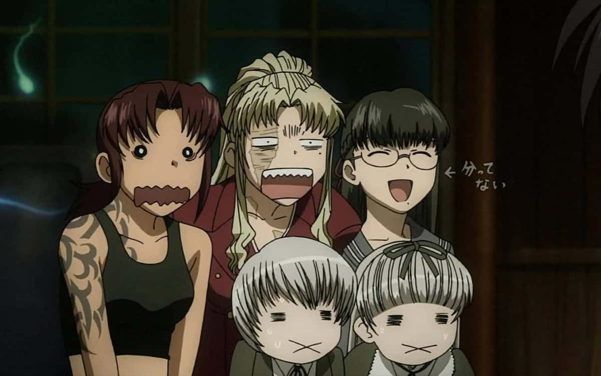 Black Lagoon Characters Reaction Wallpaper