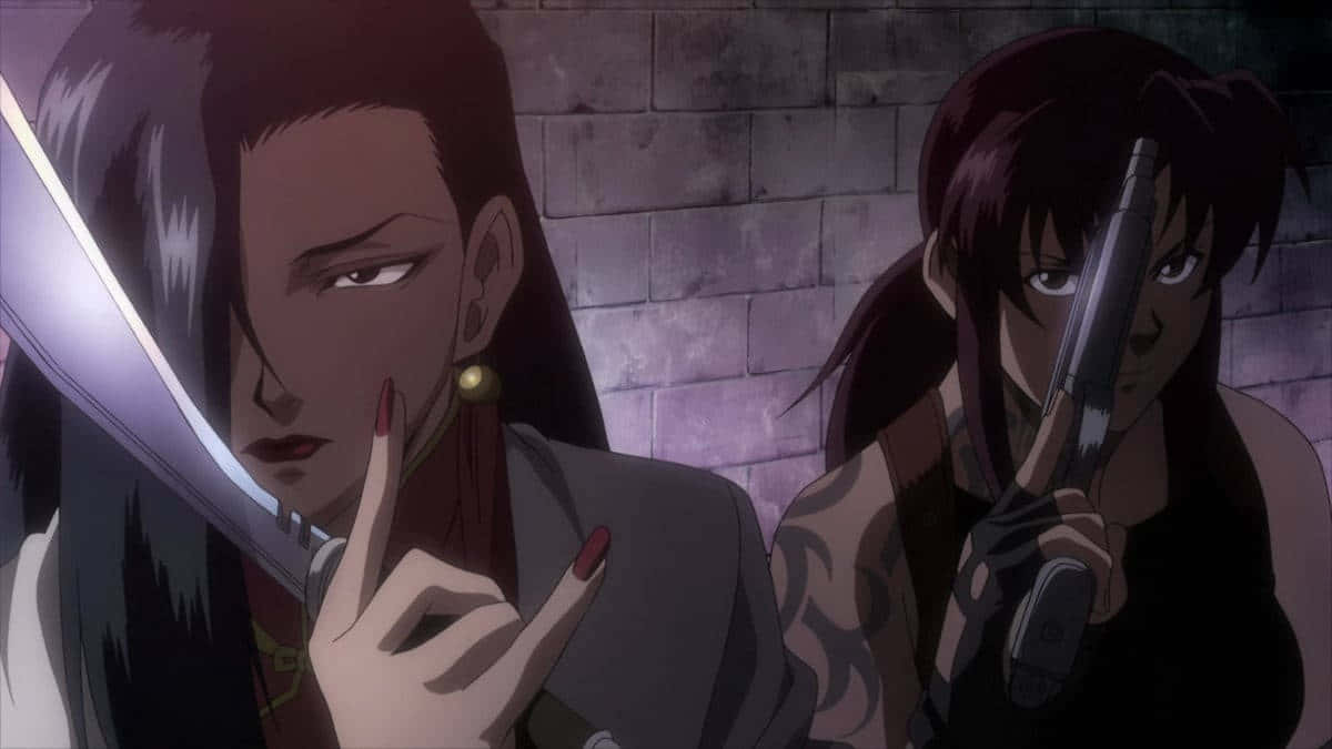 Black Lagoon Robertaand Revy Readyfor Action Wallpaper