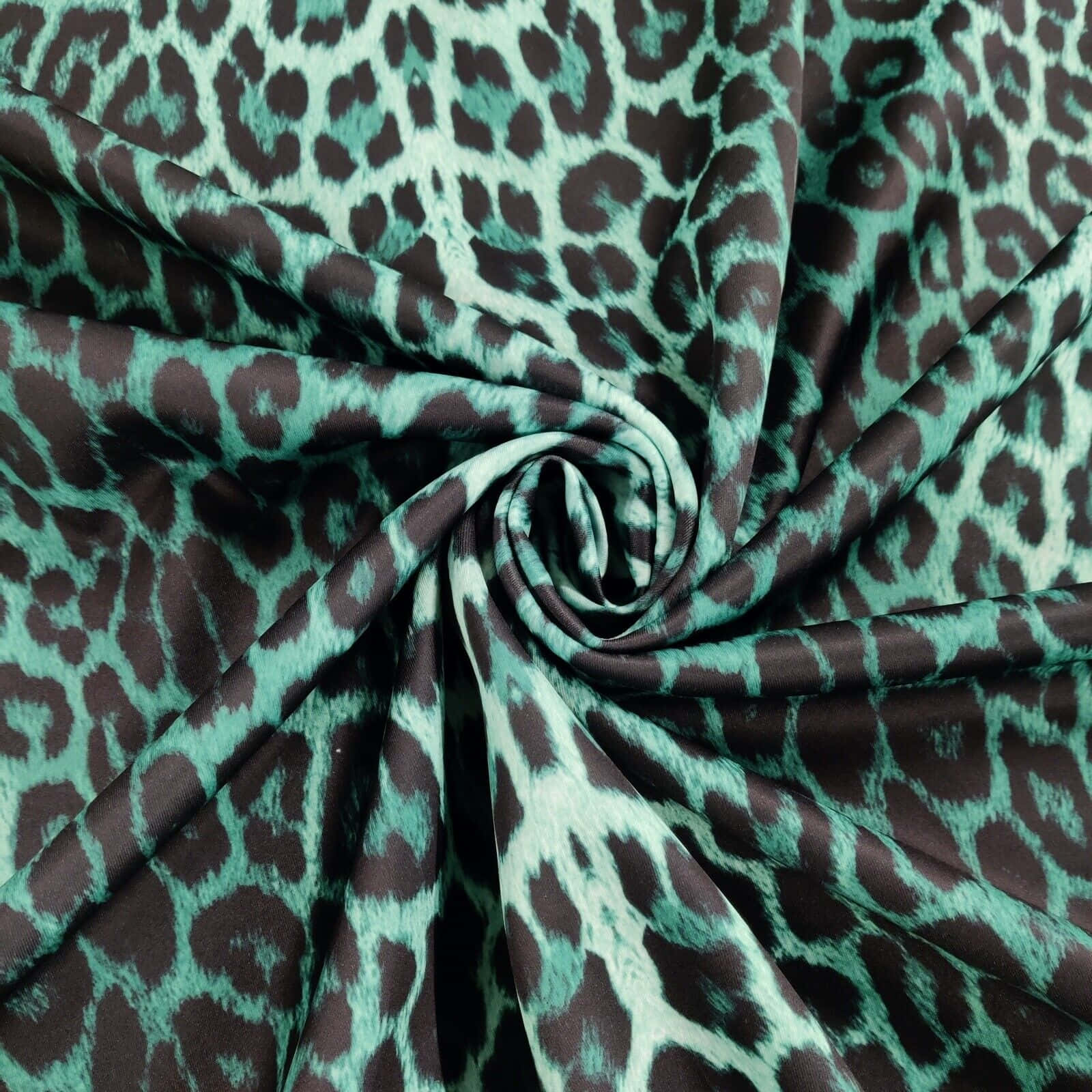 Black Leopard Print Fabric Texture Wallpaper