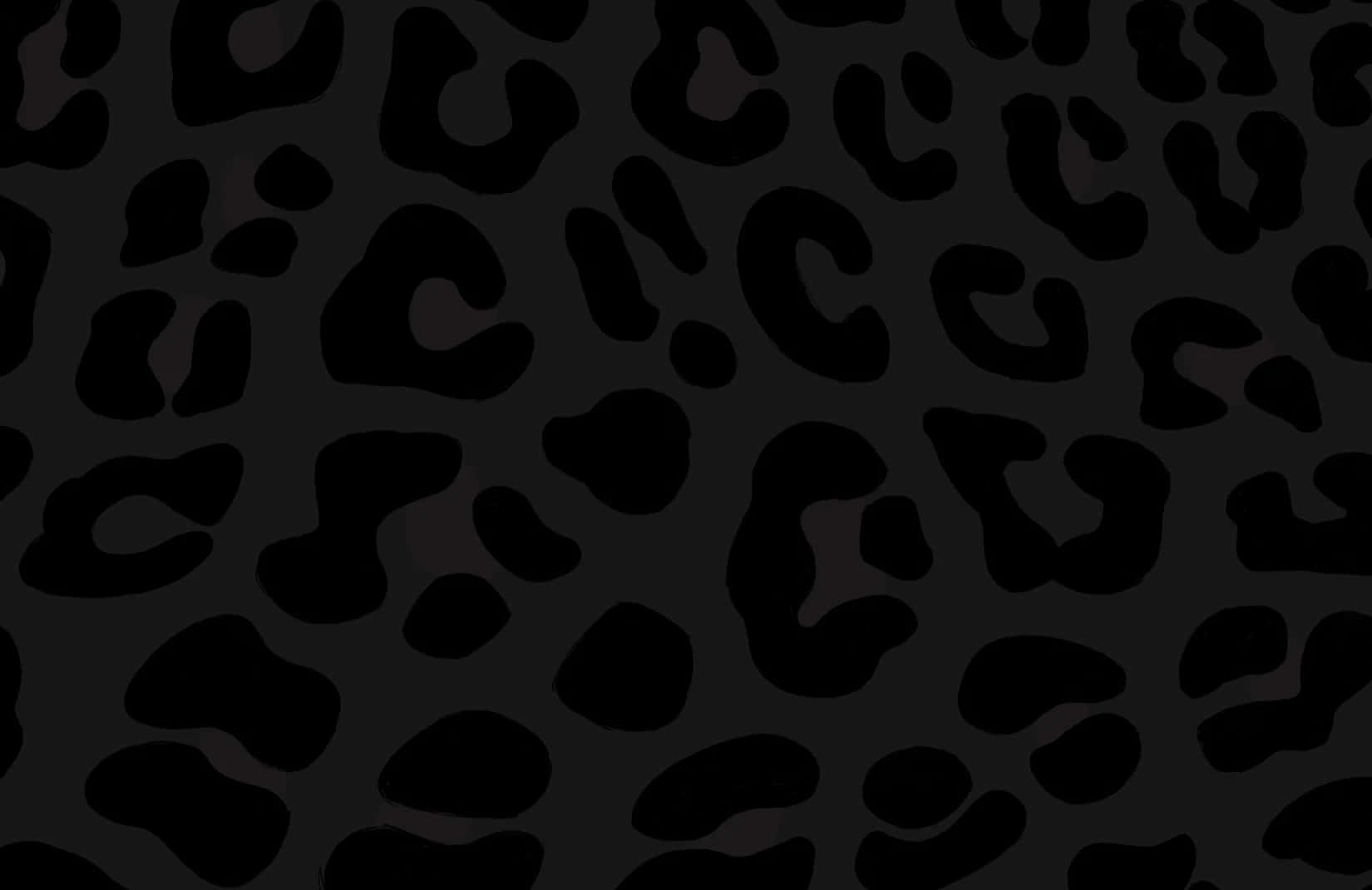 Black Leopard Print Pattern Wallpaper