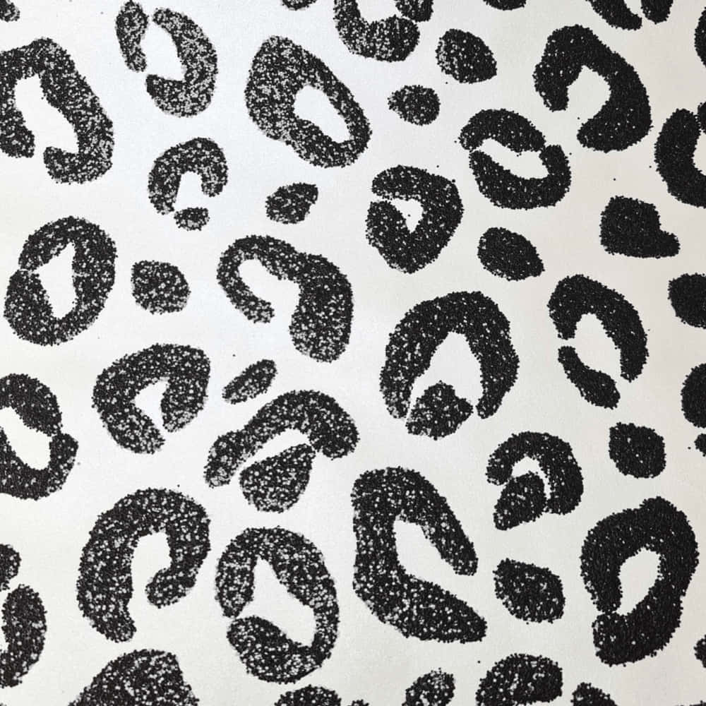 Black Leopard Print Pattern Wallpaper