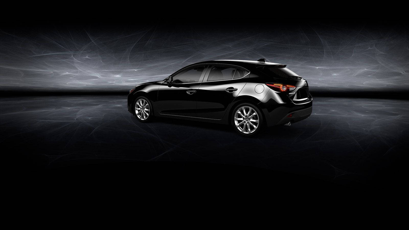 Black Mazda 2 Hatchback Wallpaper