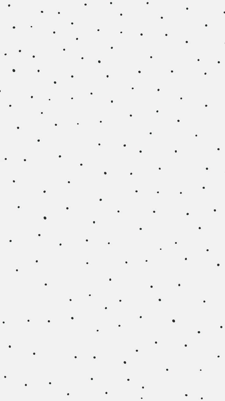 Black Polka Dot 736 X 1308 Wallpaper