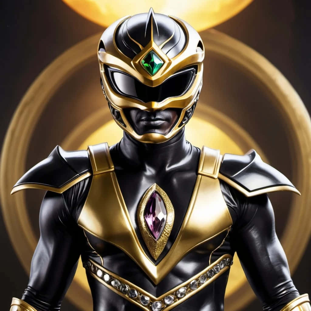 Black Ranger Costume Portrait Wallpaper