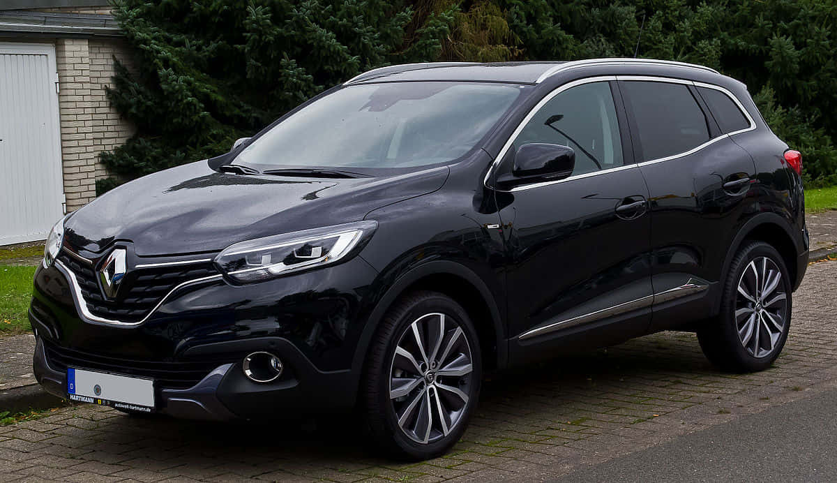 Black Renault Kadjar S U V Parked Wallpaper