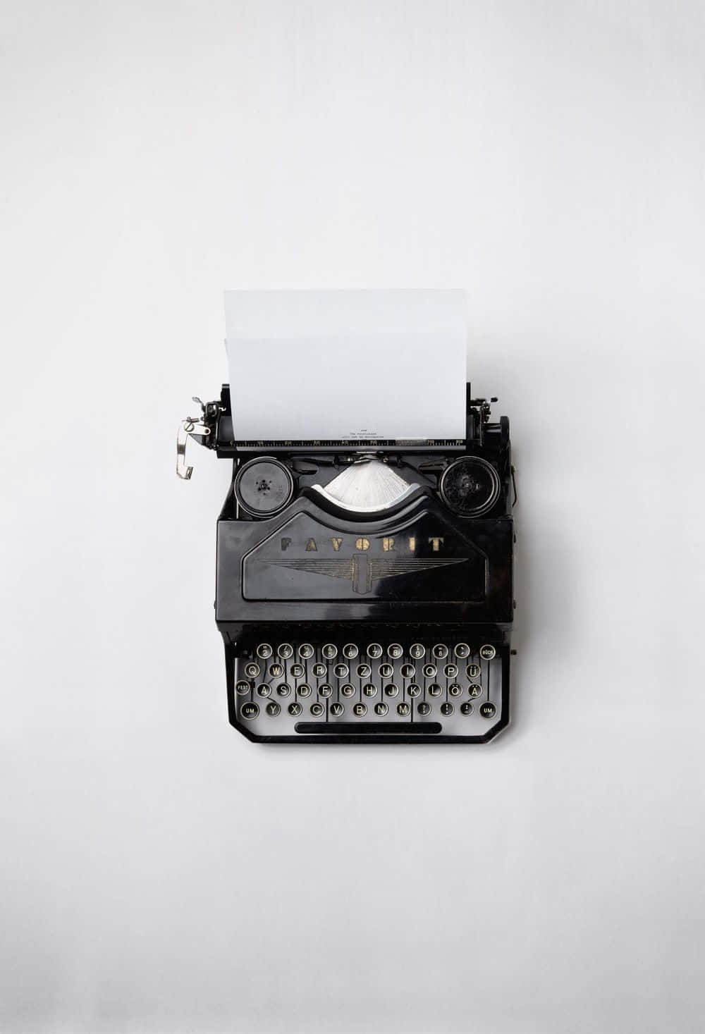 Black Retro Typewriter Wallpaper