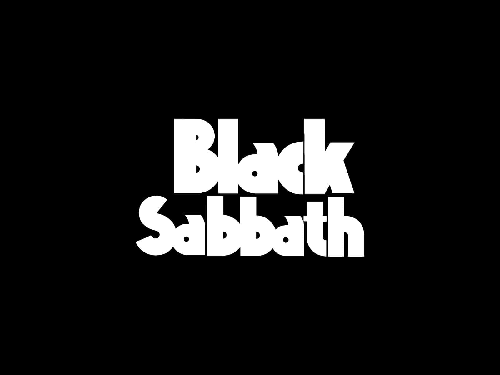 Black Sabbath Logoon Black Background Wallpaper