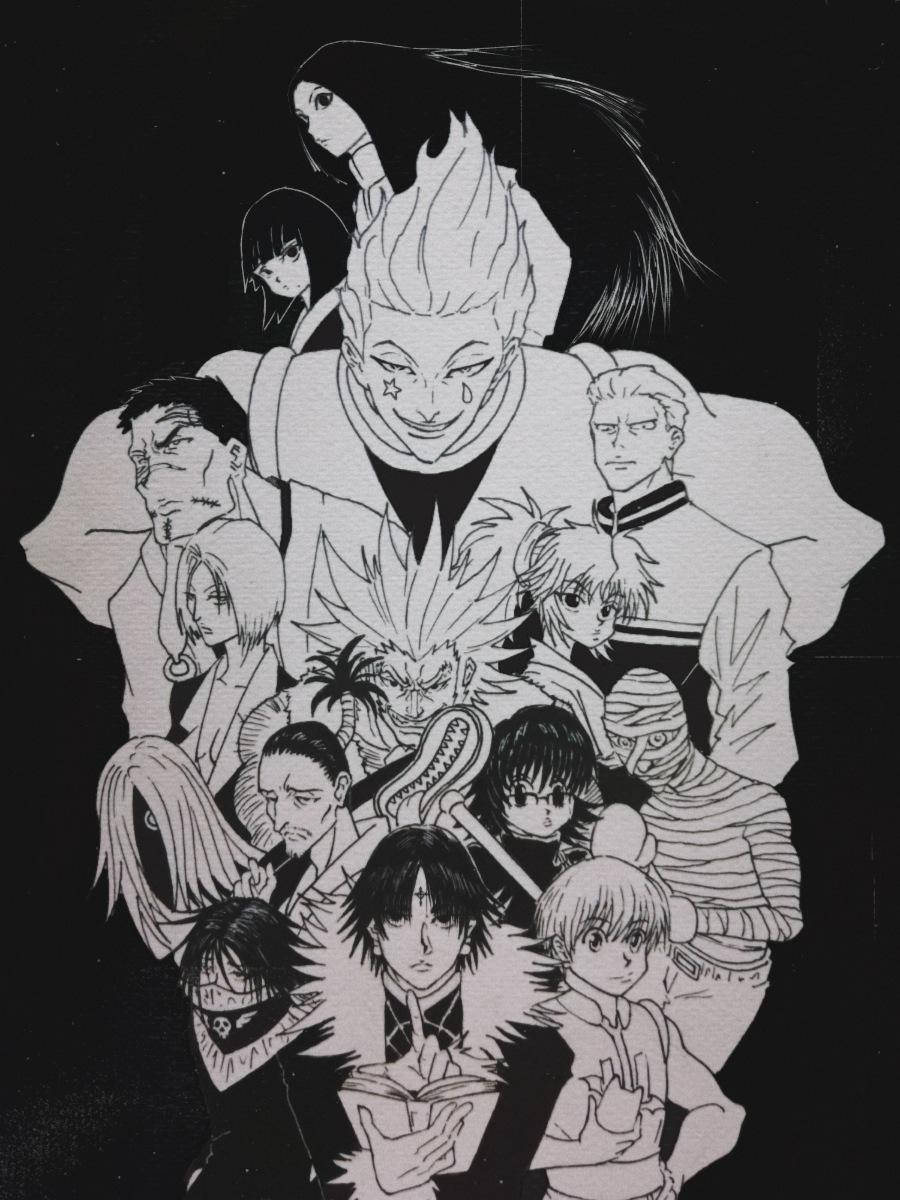 Black Sketch Phantom Troupe Wallpaper