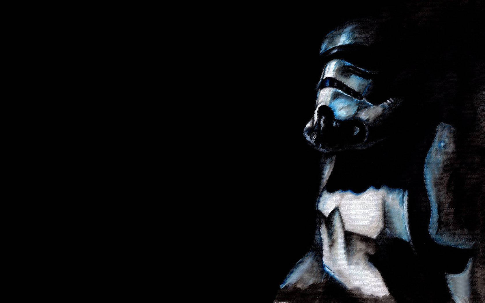 Black Stormtrooper Joins The Dark Side Wallpaper