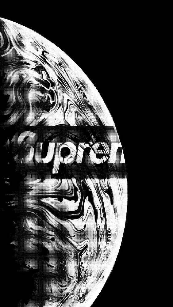 Black Supreme Planet Earth Wallpaper