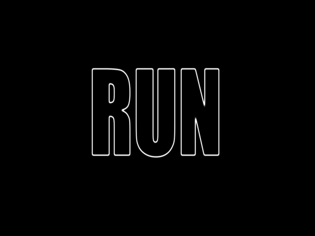 Black Theme Run Wallpaper