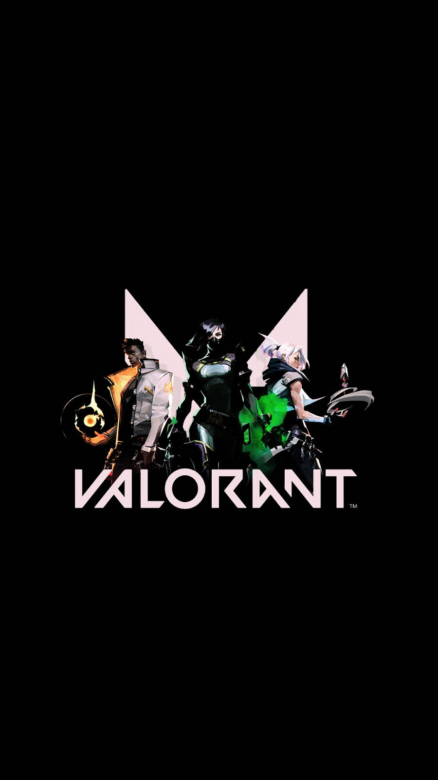 Black Valorant Iphone Wallpaper