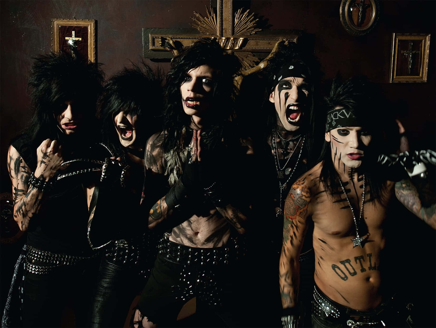 Black Veil Brides Live Performance Wallpaper