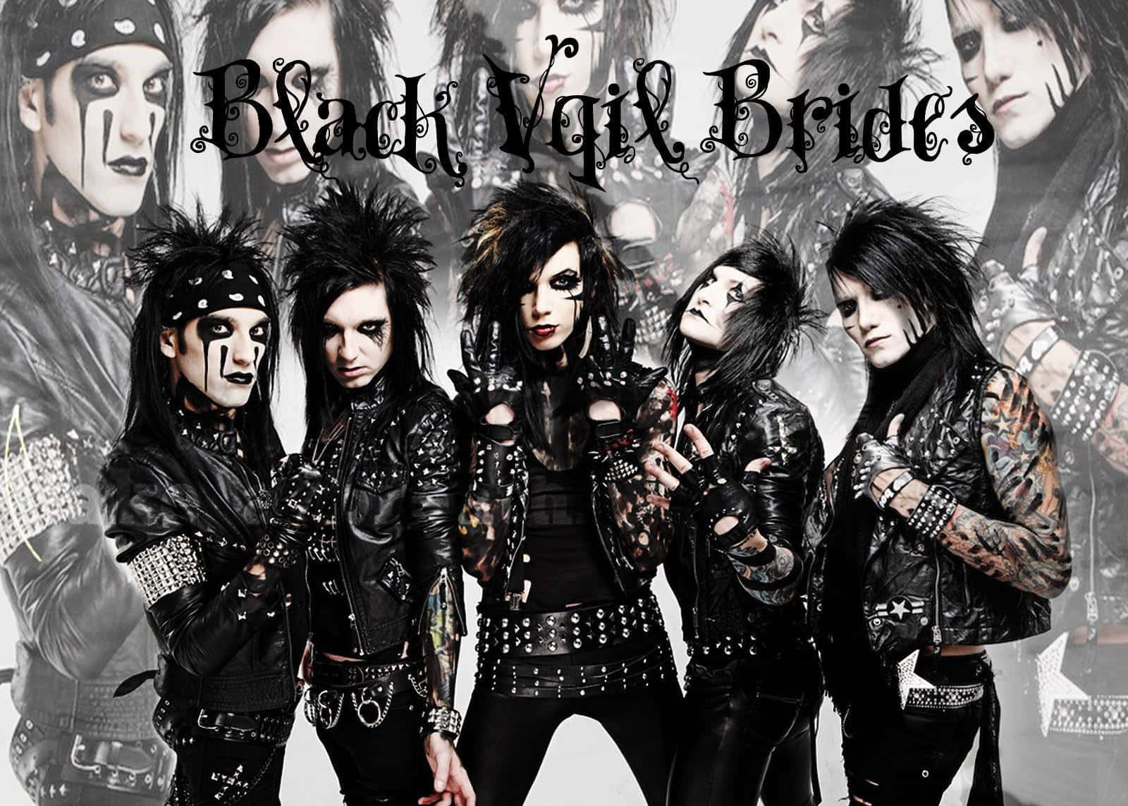 Black Veil Brides Showcase Their Dark Emo Aesthetic Wallpaper