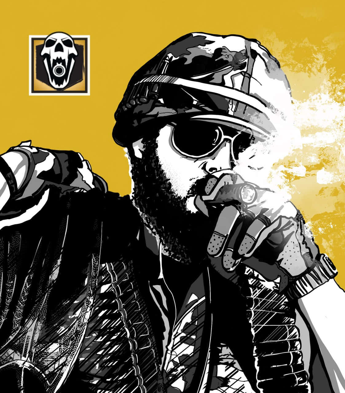 Blackbeard Rainbow Six Siege Artwork Wallpaper