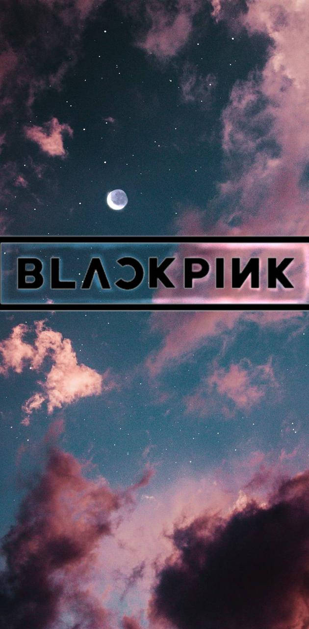 Blackpink Logo Over Blue Sky Wallpaper