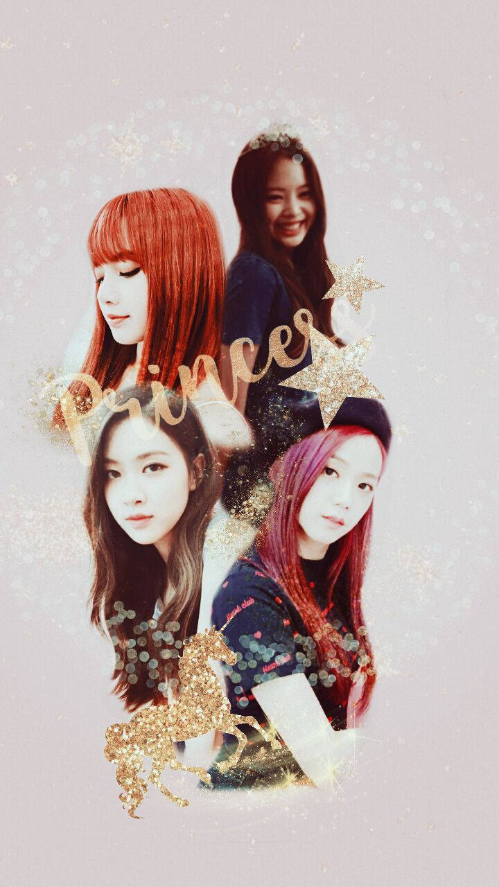 Blackpink Members Gold Princess Wallpaper