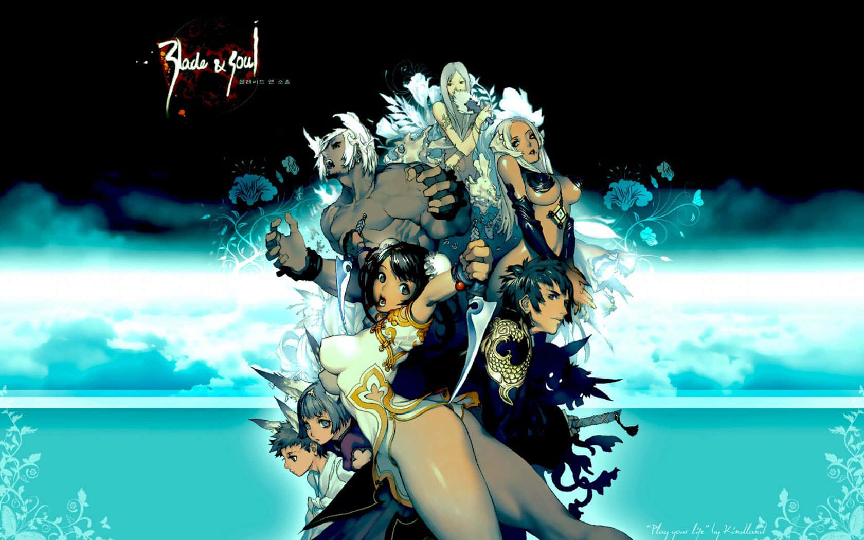 Blade And Soul Anime Main Characters Poster Wallpaper