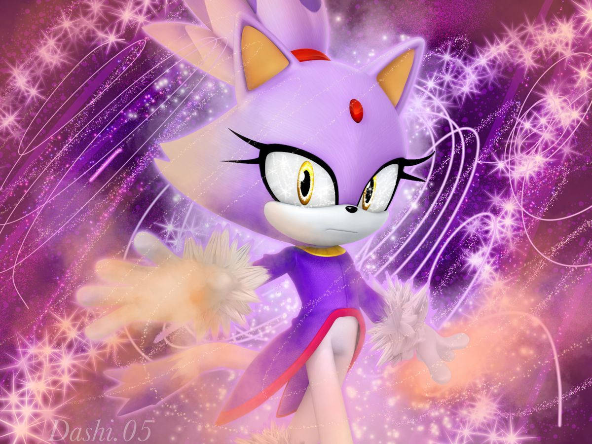 Blaze The Cat Princess Wallpaper