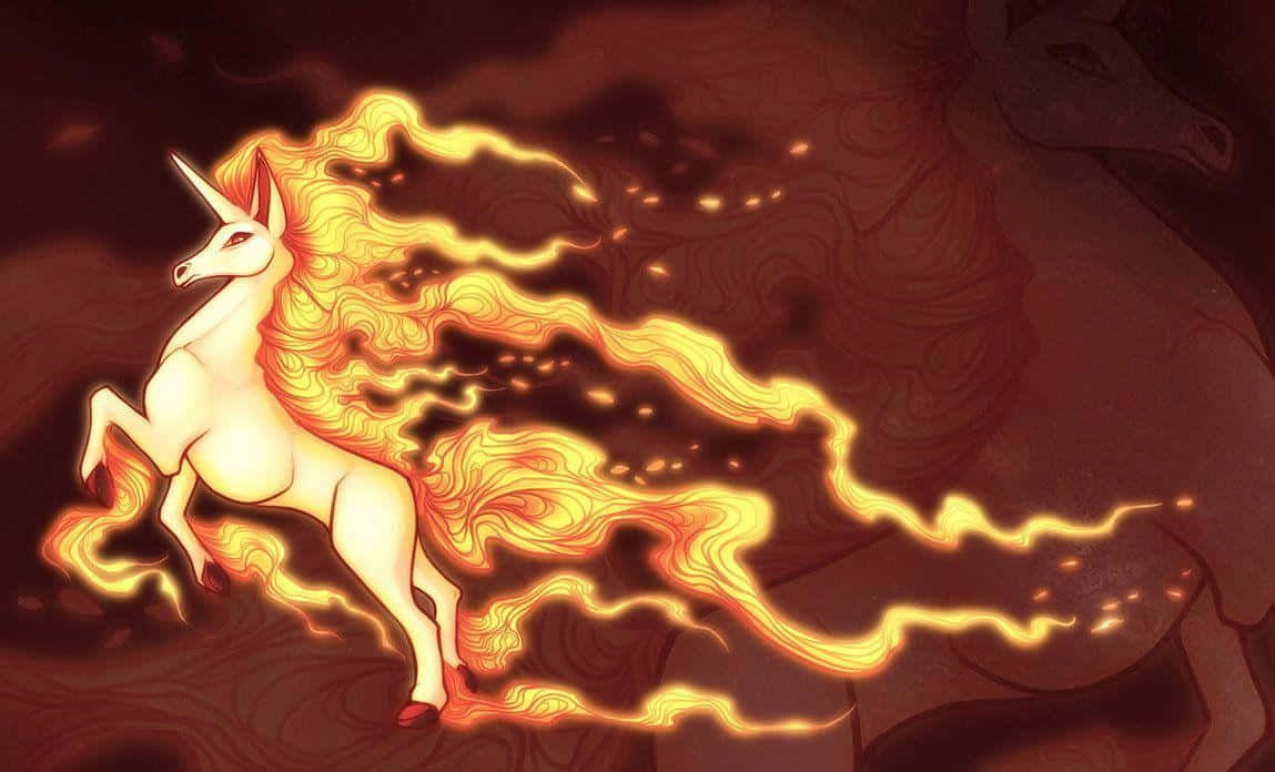 Blazing Rapidash Artwork Wallpaper