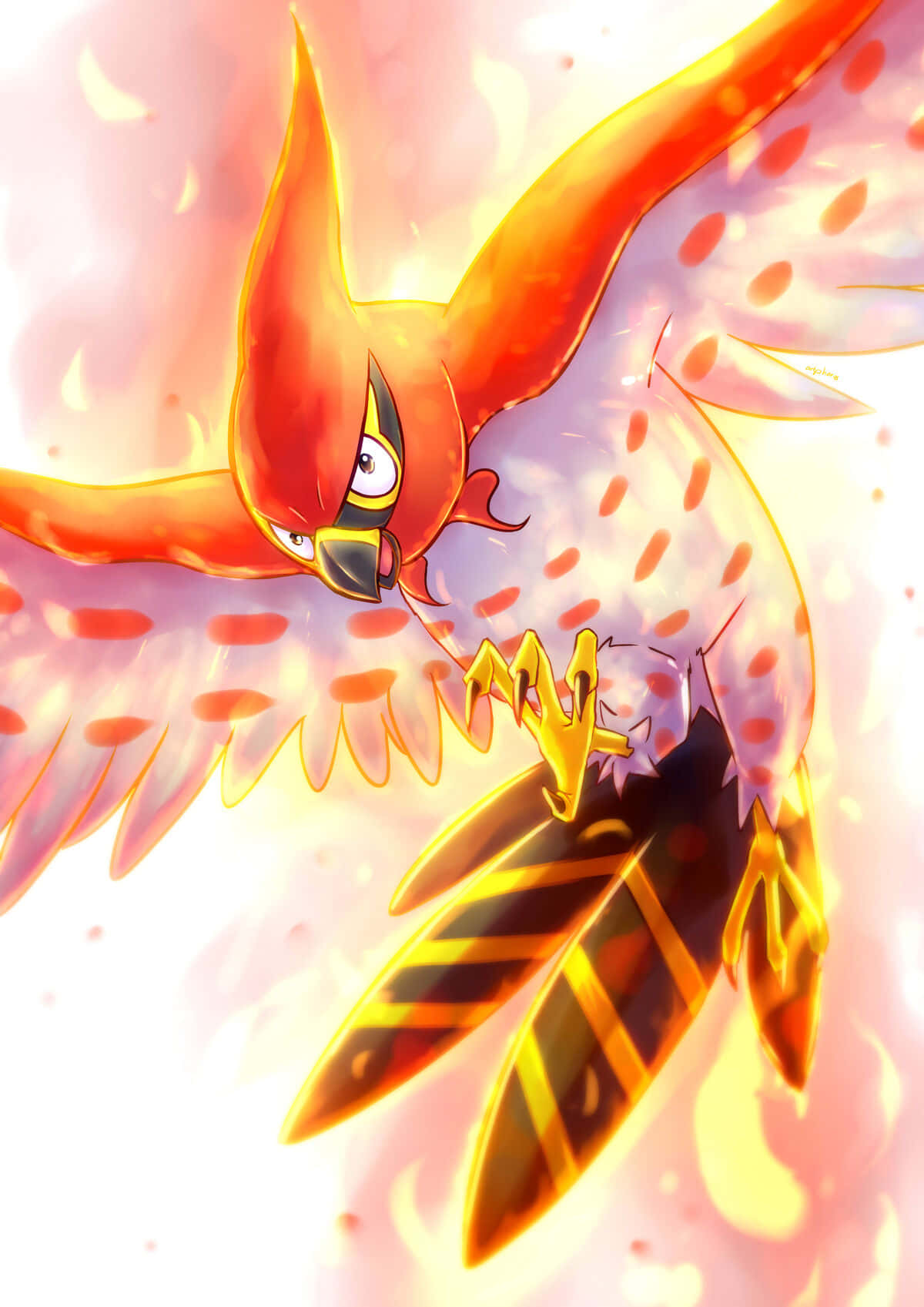 Blazing_ Talonflame_ Artwork Wallpaper