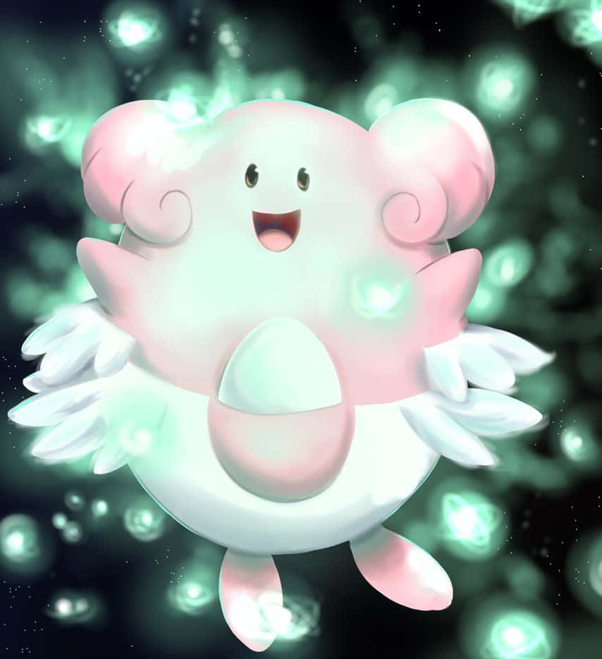 Blissey With Fireflies Wallpaper