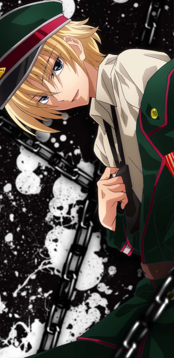 Blonde Anime Character Military Uniform Wallpaper