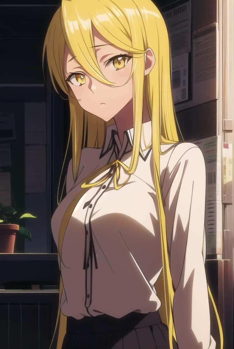 Blonde Anime Character Shizuka Marikawa Wallpaper