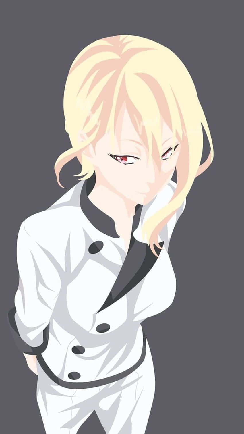 Blonde Chef Anime Character Alice Nakiri Wallpaper