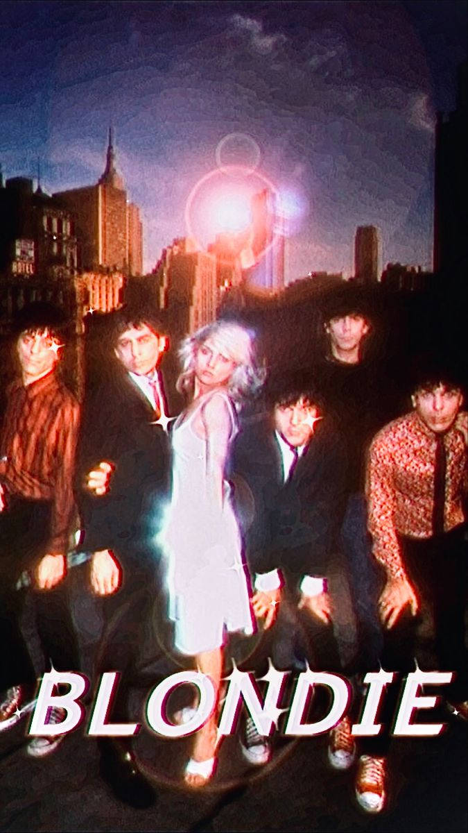 Blondie American Rock Band Vintage Poster Art Wallpaper