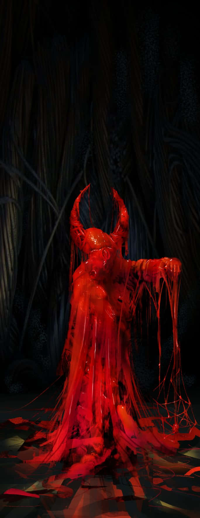 Blood Aesthetic Demon Blood Dripping Wallpaper