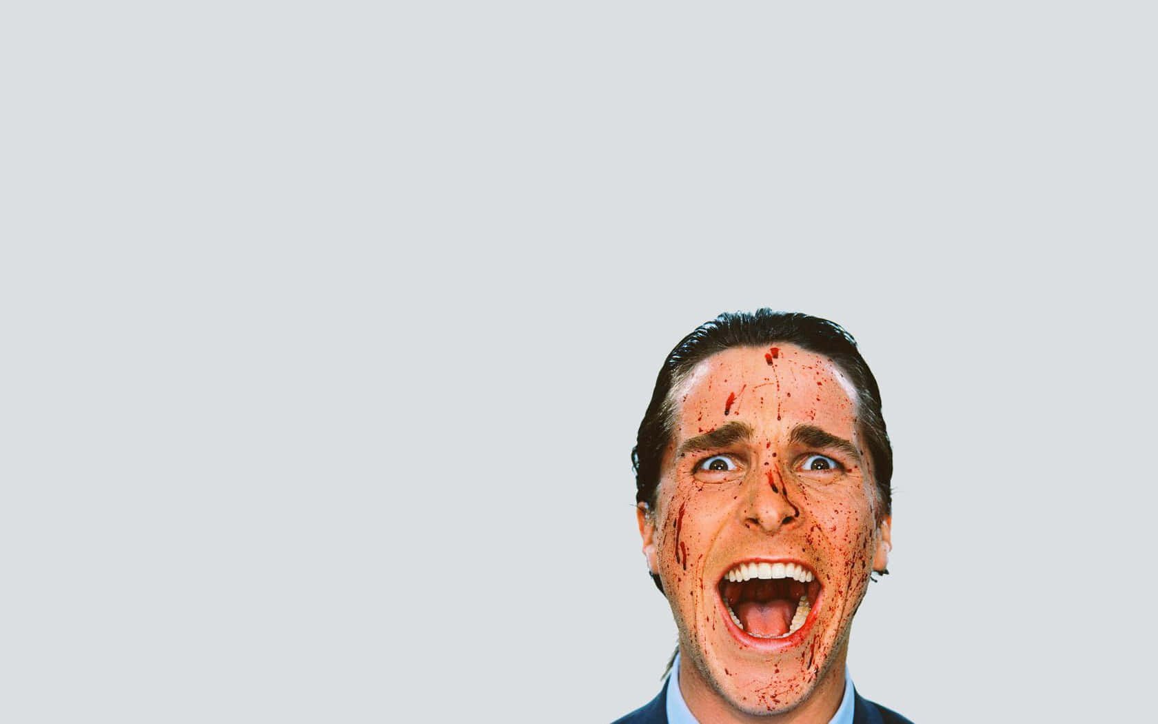 Blood Splattered Man Screaming.jpg Wallpaper