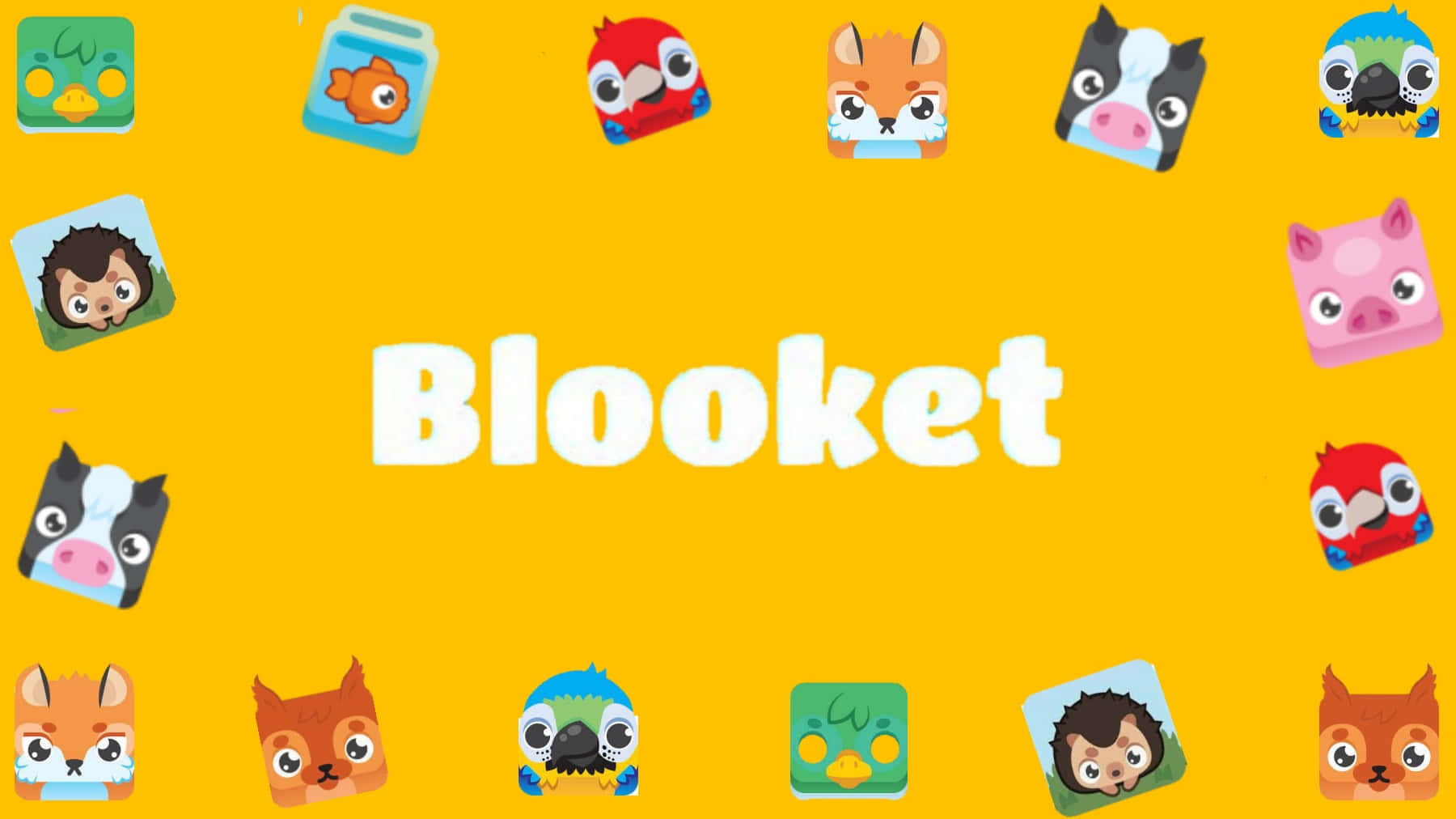 Blooket Game Characters Wallpaper