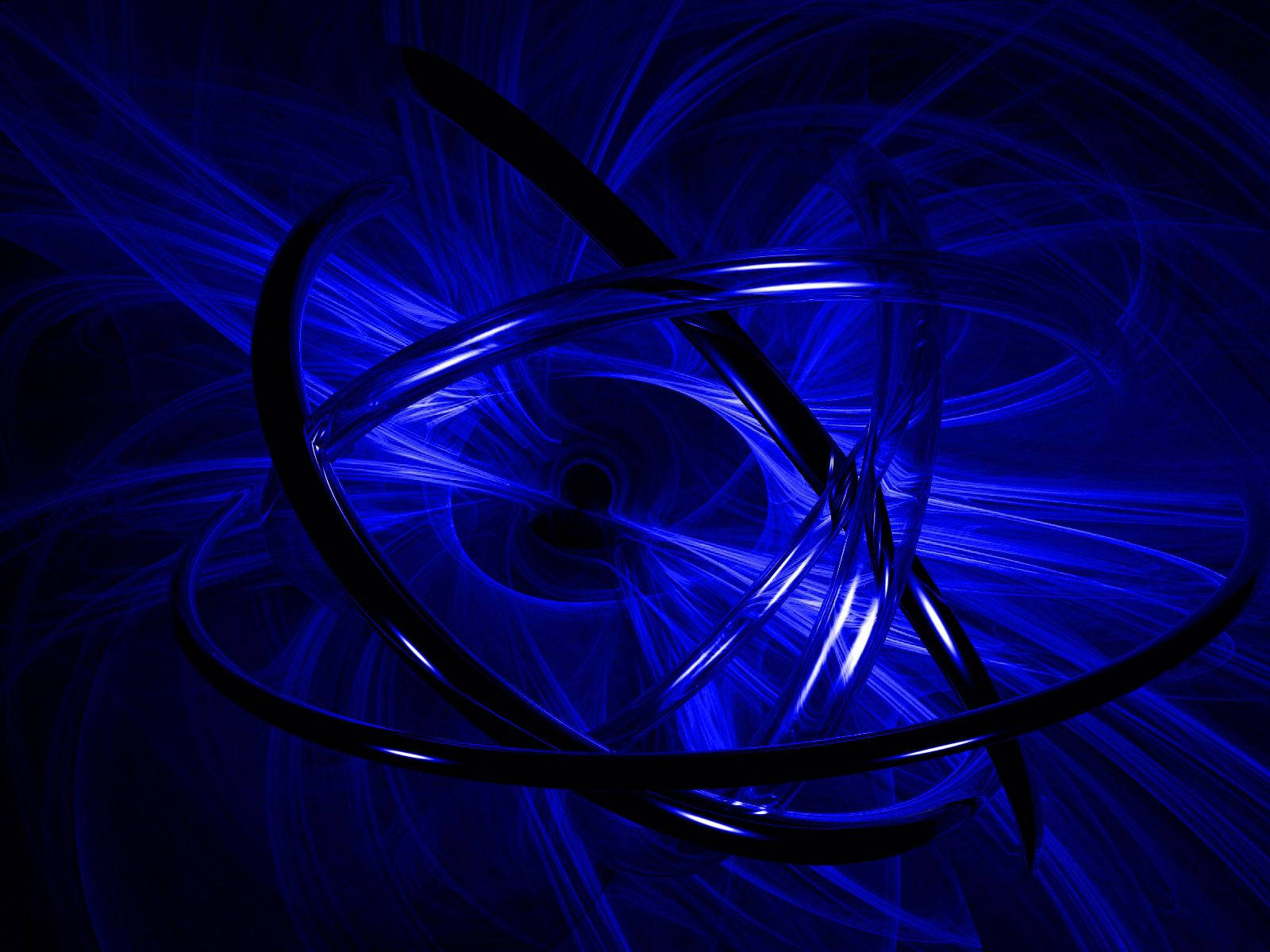 Blue Abstract Circles Wallpaper