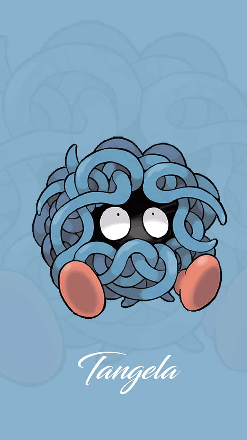 Blue Aesthetic Tangela Art Wallpaper