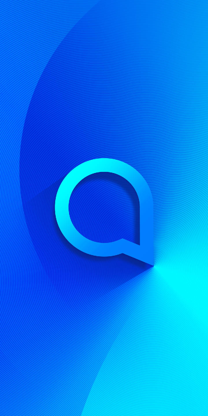 Blue Alcatel Logo Wallpaper