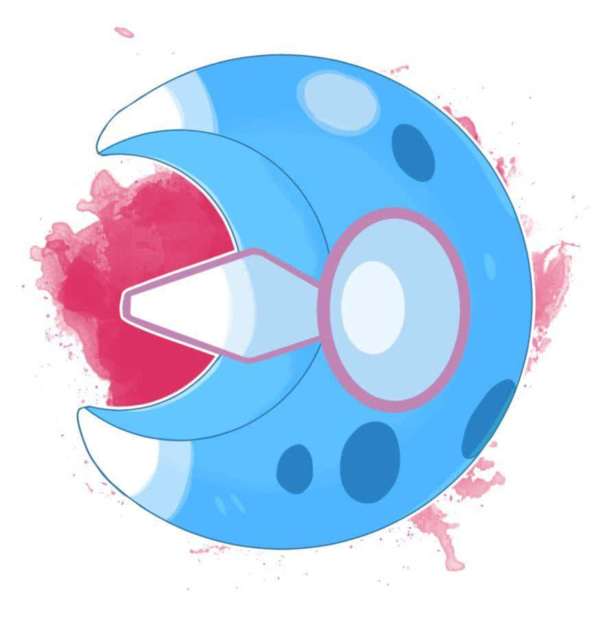 Blue And Pink Lunatone Pokemon Wallpaper