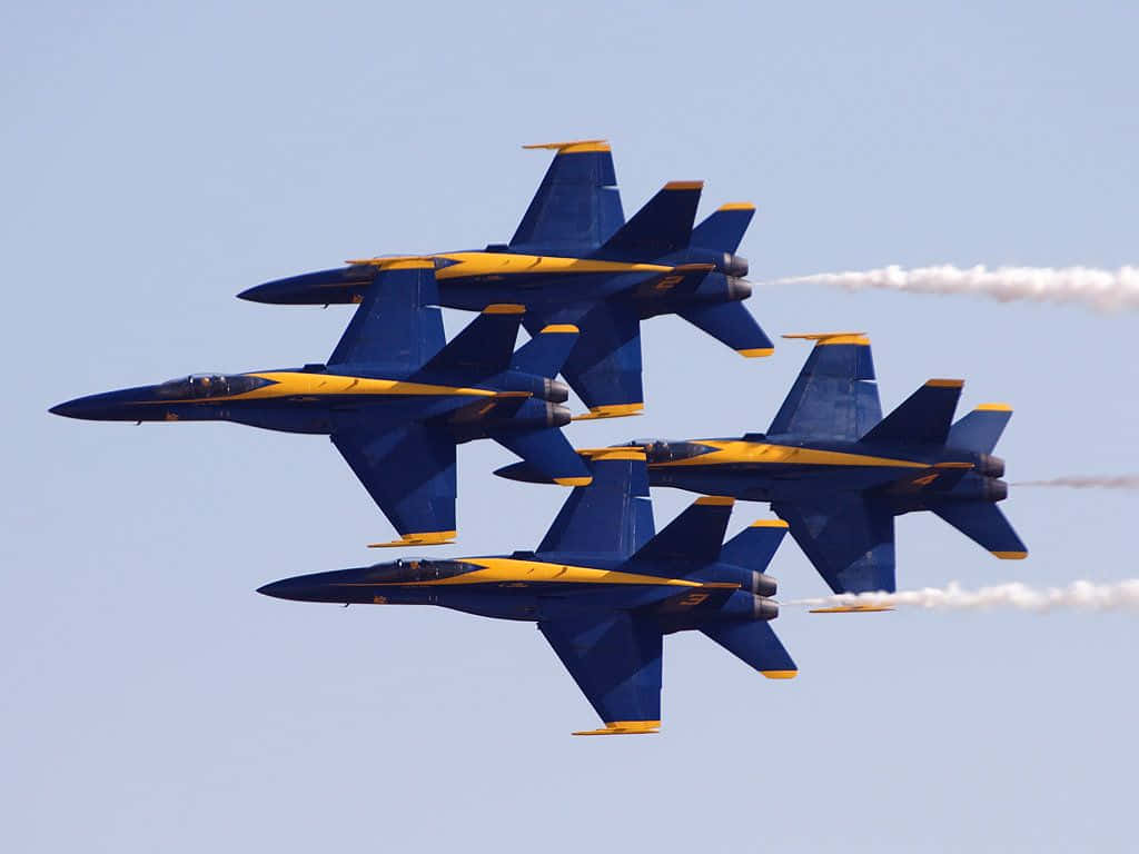 Blue Angels Diamond Formation Wallpaper