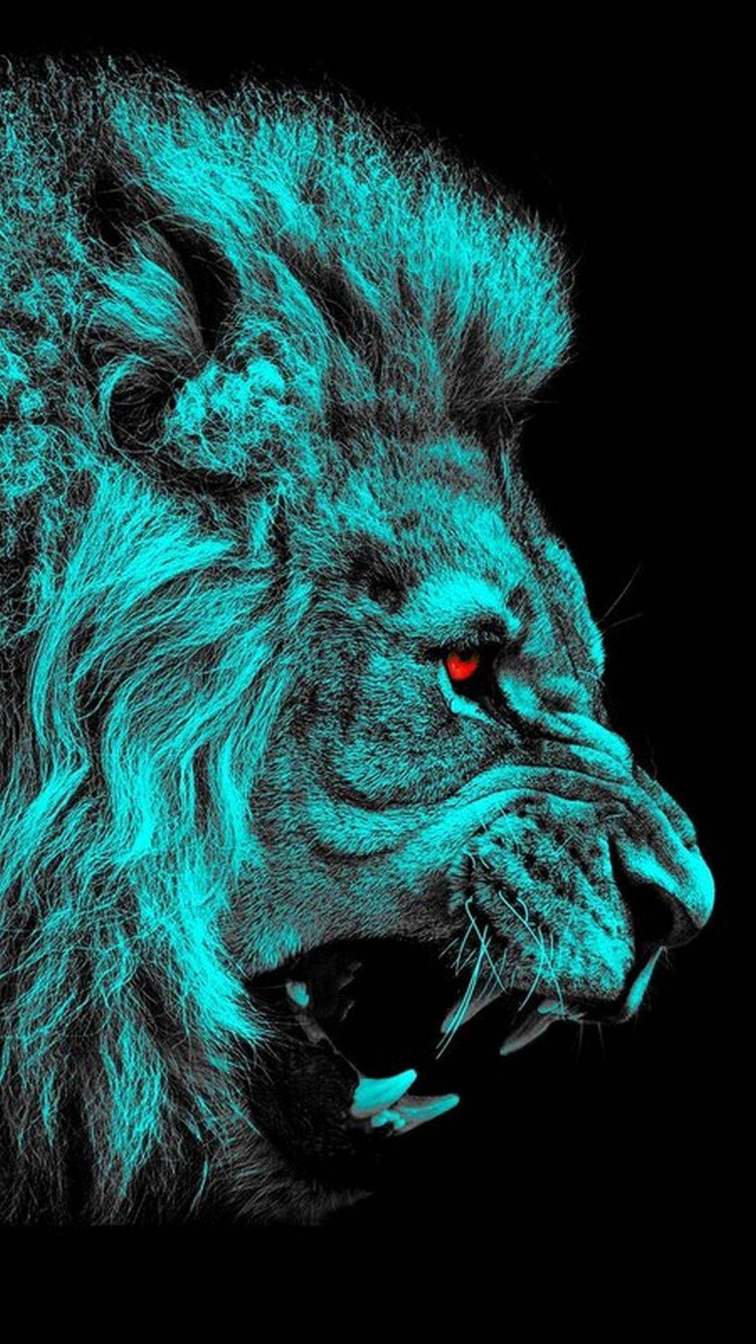 Blue Art Lion All Best Wallpaper