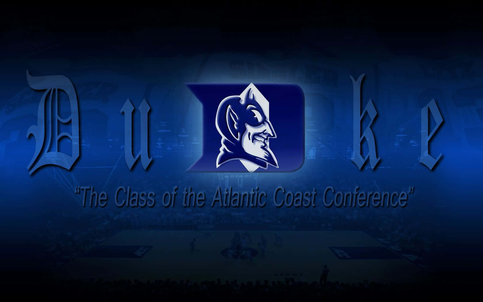 Blue Basketball Duke Blue Devils Overlay Logo Wallpaper