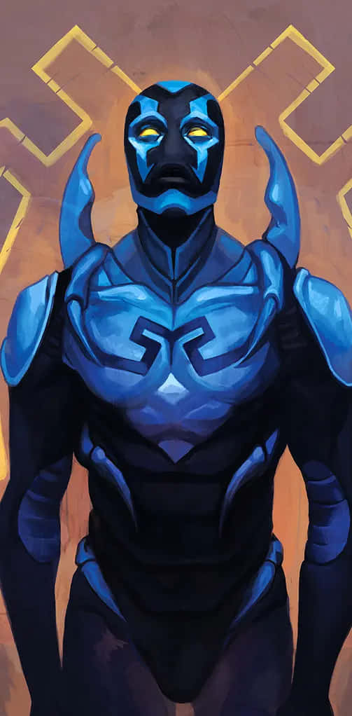 Blue Beetle Heroic Stance Wallpaper