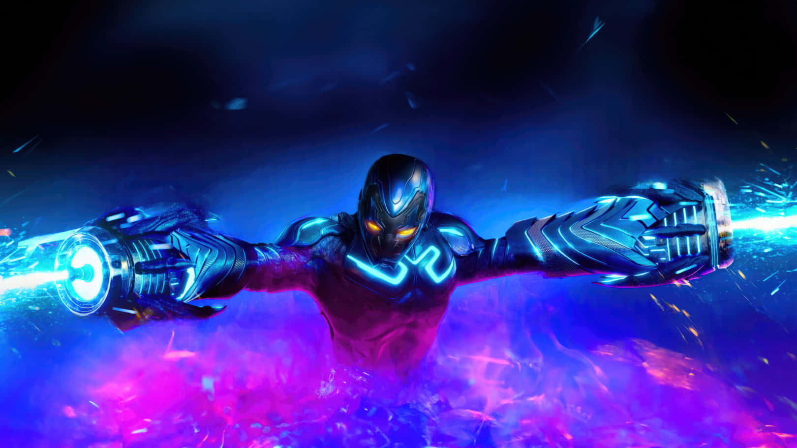 Blue Beetle Power Pose Wallpaper