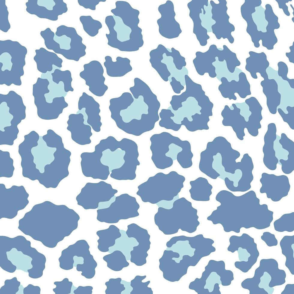 Blue_ Cheetah_ Print_ Pattern Wallpaper